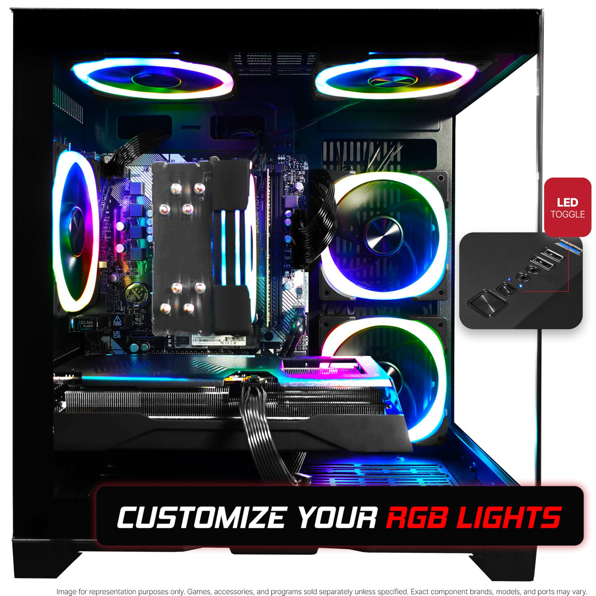 Intel Core i5-12400F GeForce RTX 3050 16GB DDR4 512GB NVMe SSD Gaming PC S417