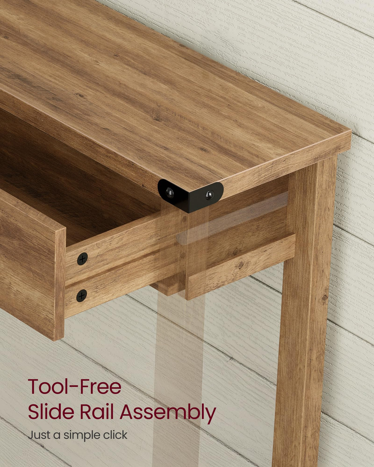 Narrow Console Table with 3 Drawers F564