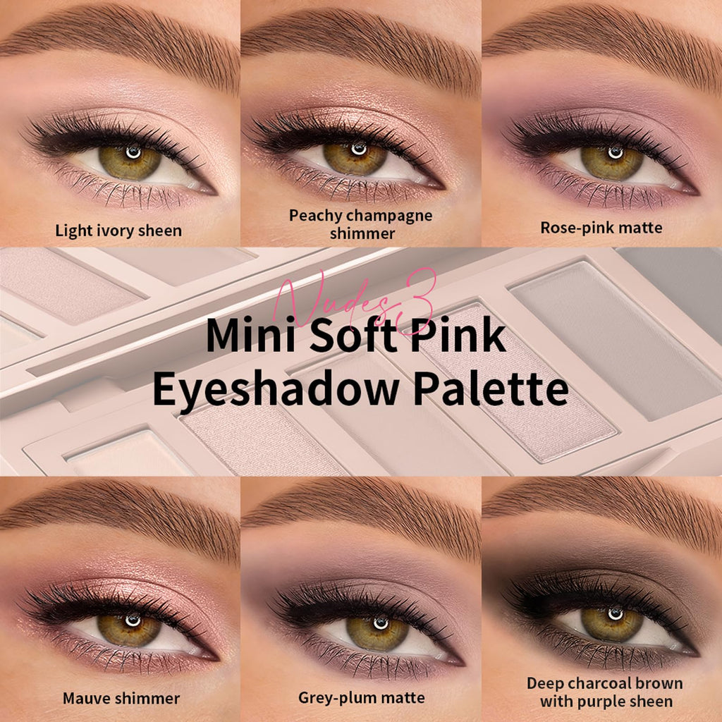 Mini 6 Color Matte & Shimmer Eyeshadow Palette S66607