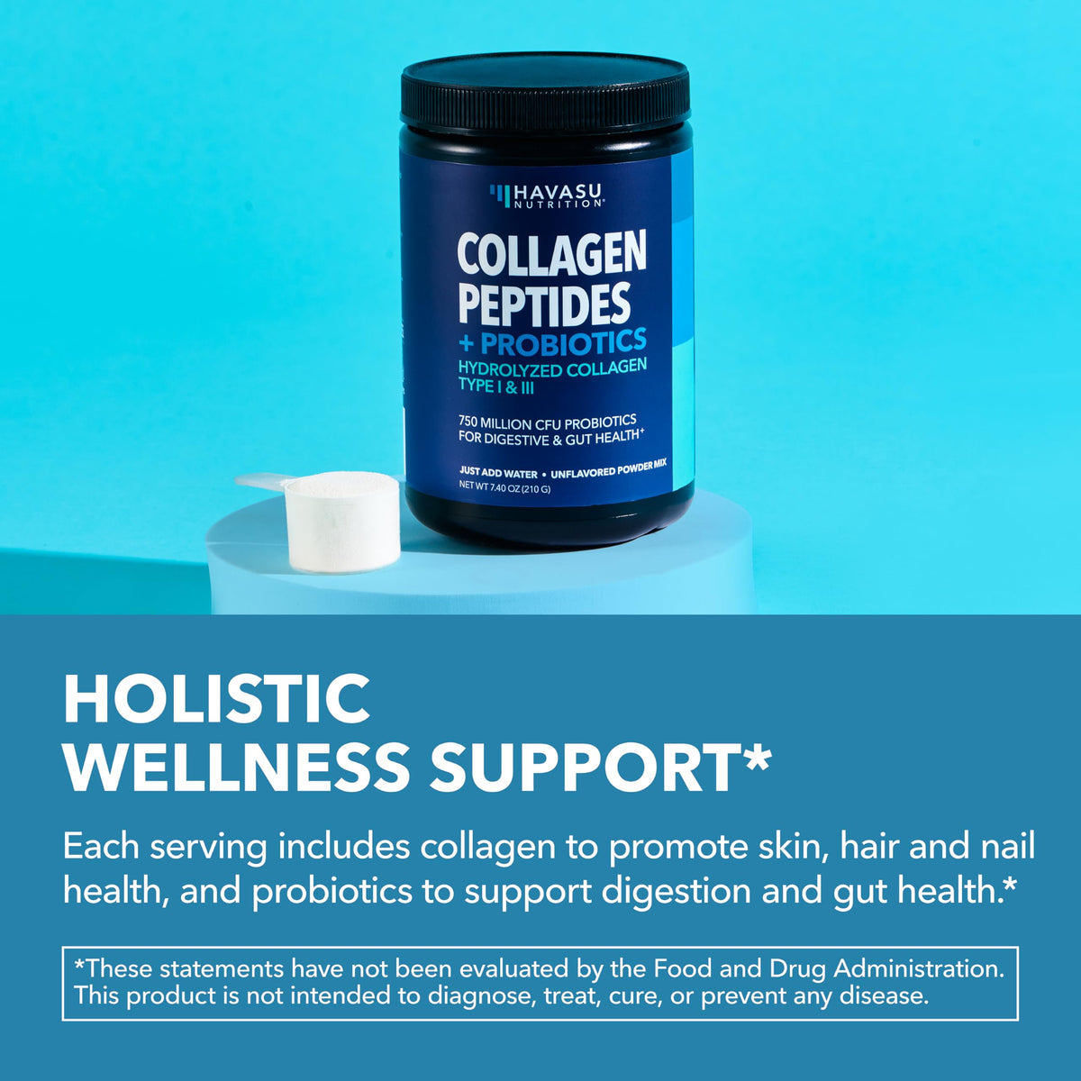 Unflavored Collagen Peptides Powder with Probiotics L28511