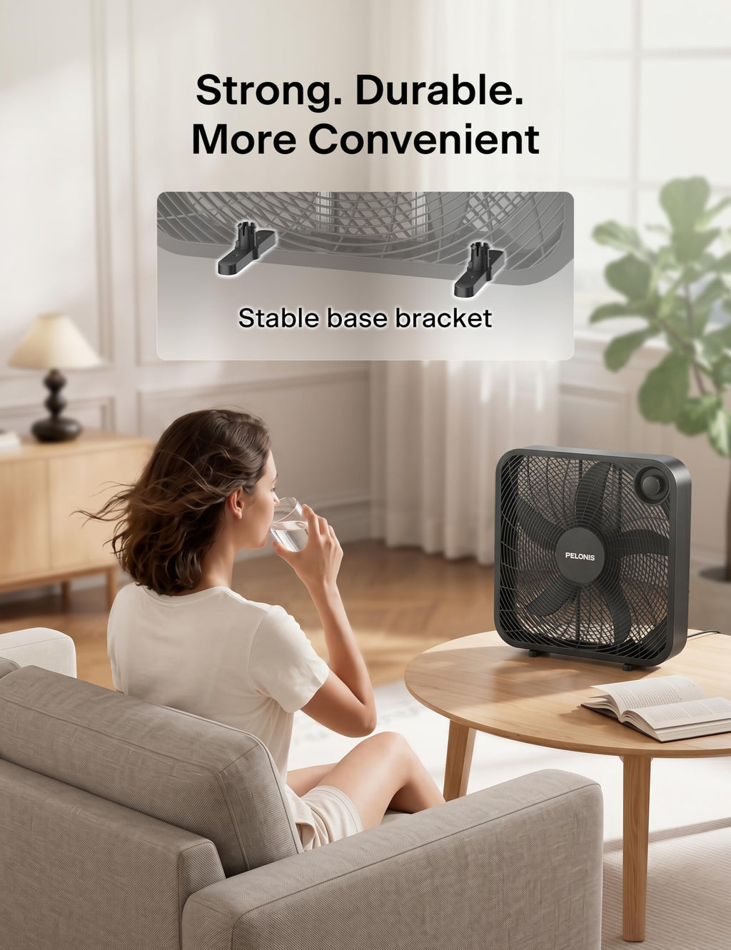 20 Inch 3 Speeds Box Fan S713
