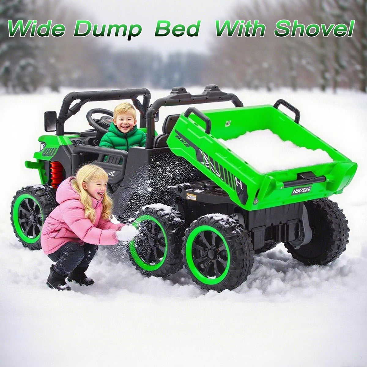 24V 2 Seater Ride On Dump Truck with Dump Bed D289853