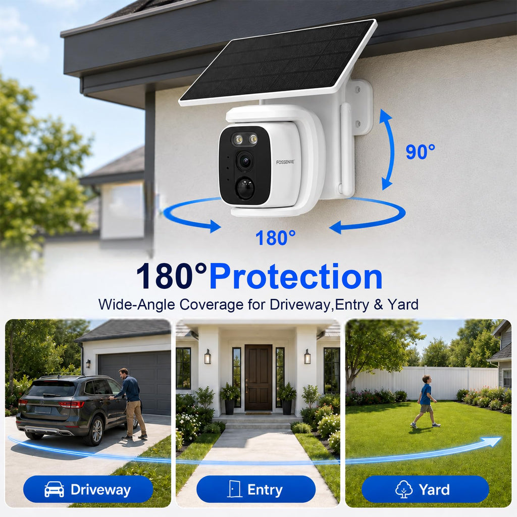 4 Pack Solar Security Cameras Wireless Outdoor 2K WiFi Camera System U237613