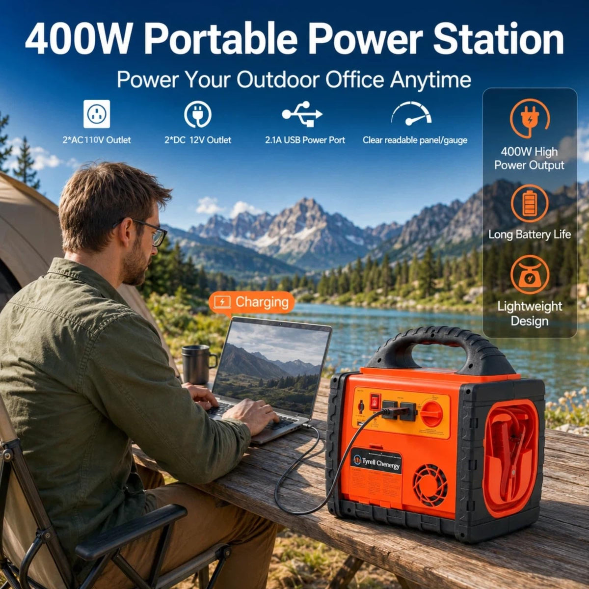 2200 Amp Car Jump Starter with Air Compressor J342