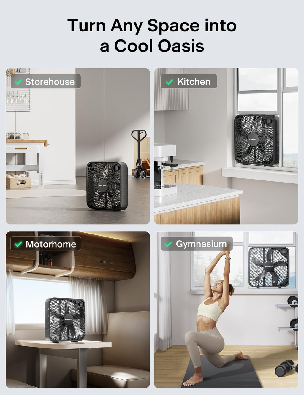 20 Inch 3 Speeds Box Fan S713