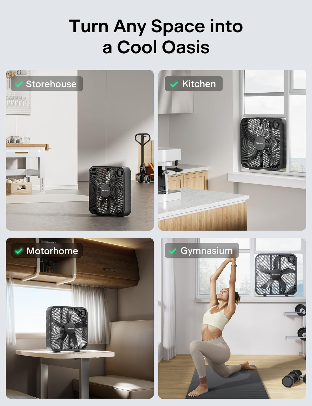 20 Inch 3 Speeds Box Fan S713
