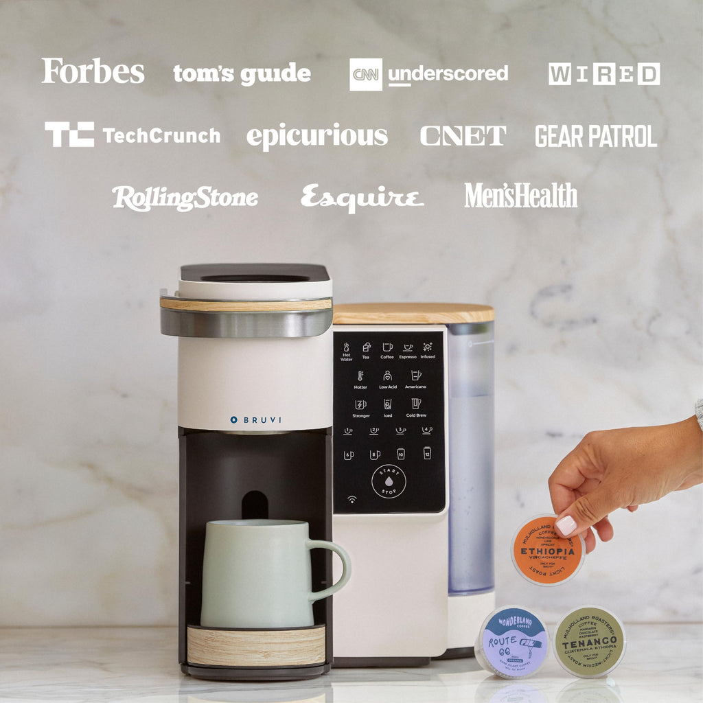 Single-Serve Coffee Maker with 20 Dark Roast Pods, Touchscreen, WiFi, 70 oz Tank, Black O33595