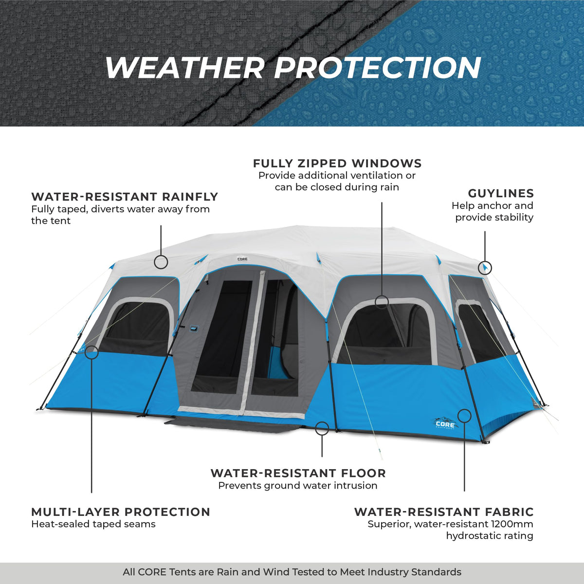 Instant Cabin Tents with LED Lights K910726