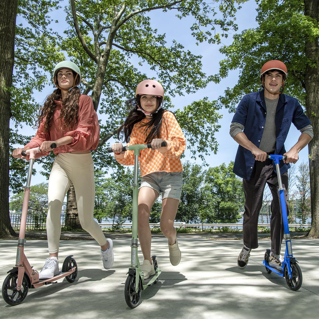 2-Wheel Kick Scooter with Wide Deck and Adjustable Handlebar W93750