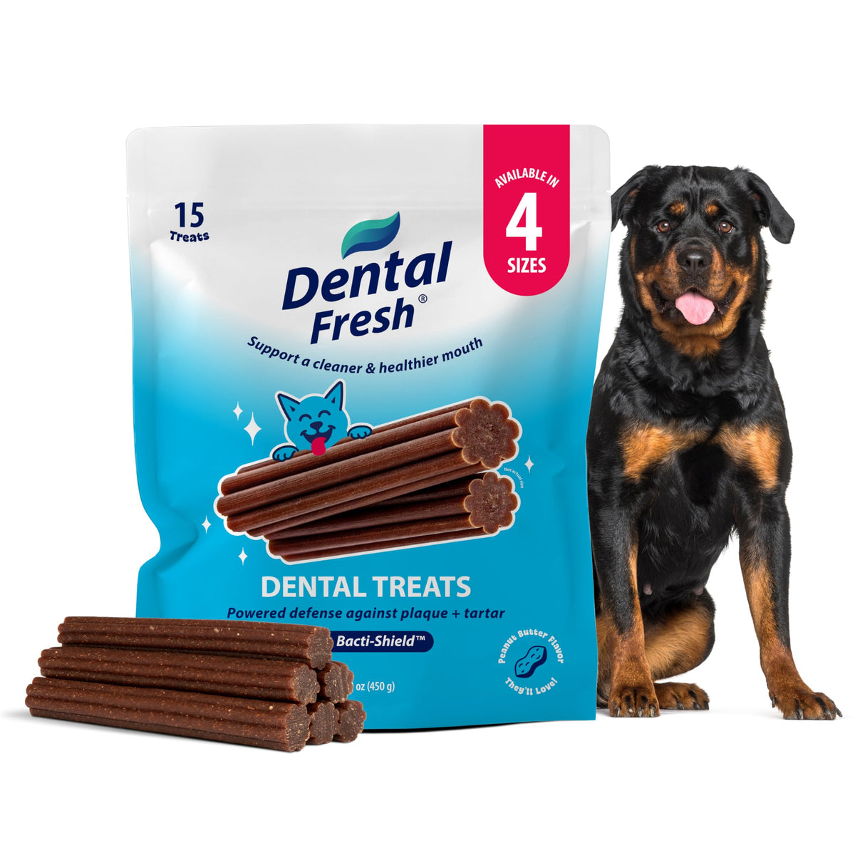 15 Ct Dental Treat Sticks for Large Dogs Y68539