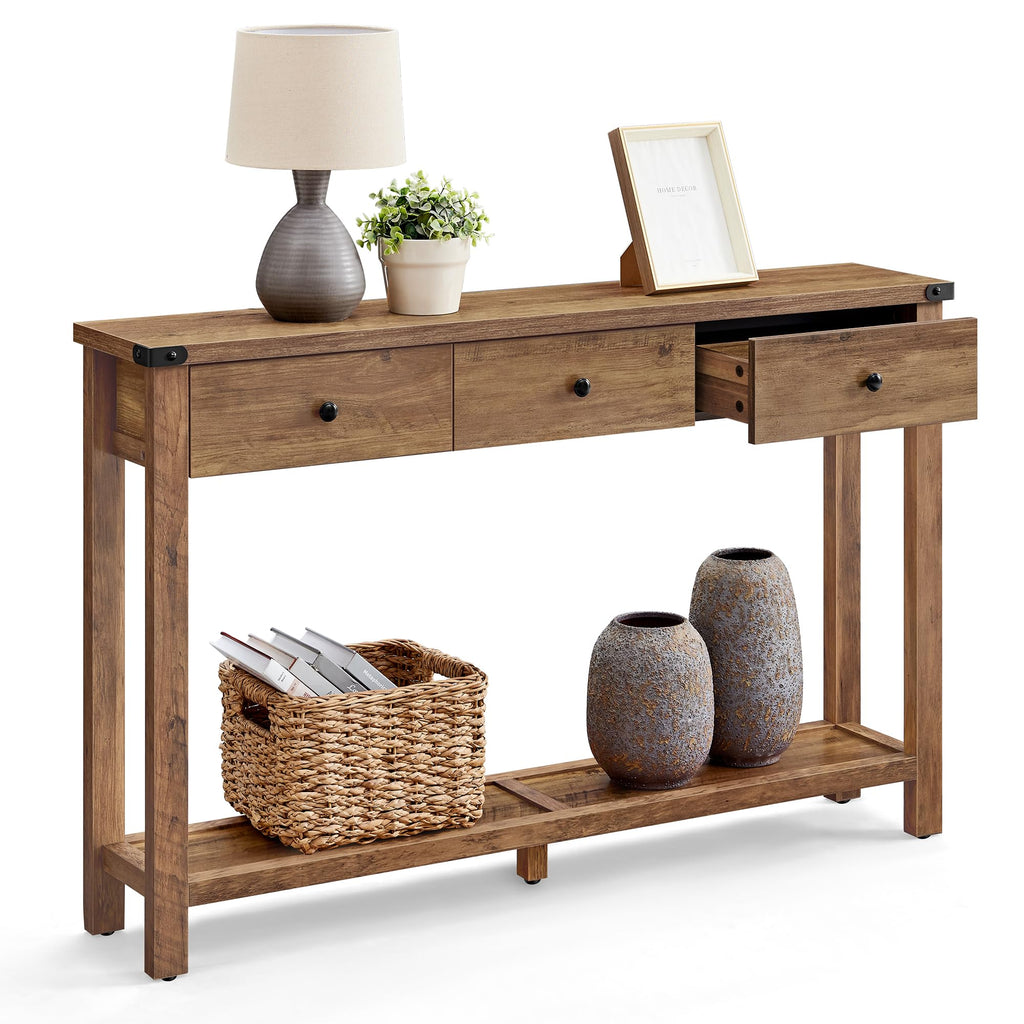 Narrow Console Table with 3 Drawers F564