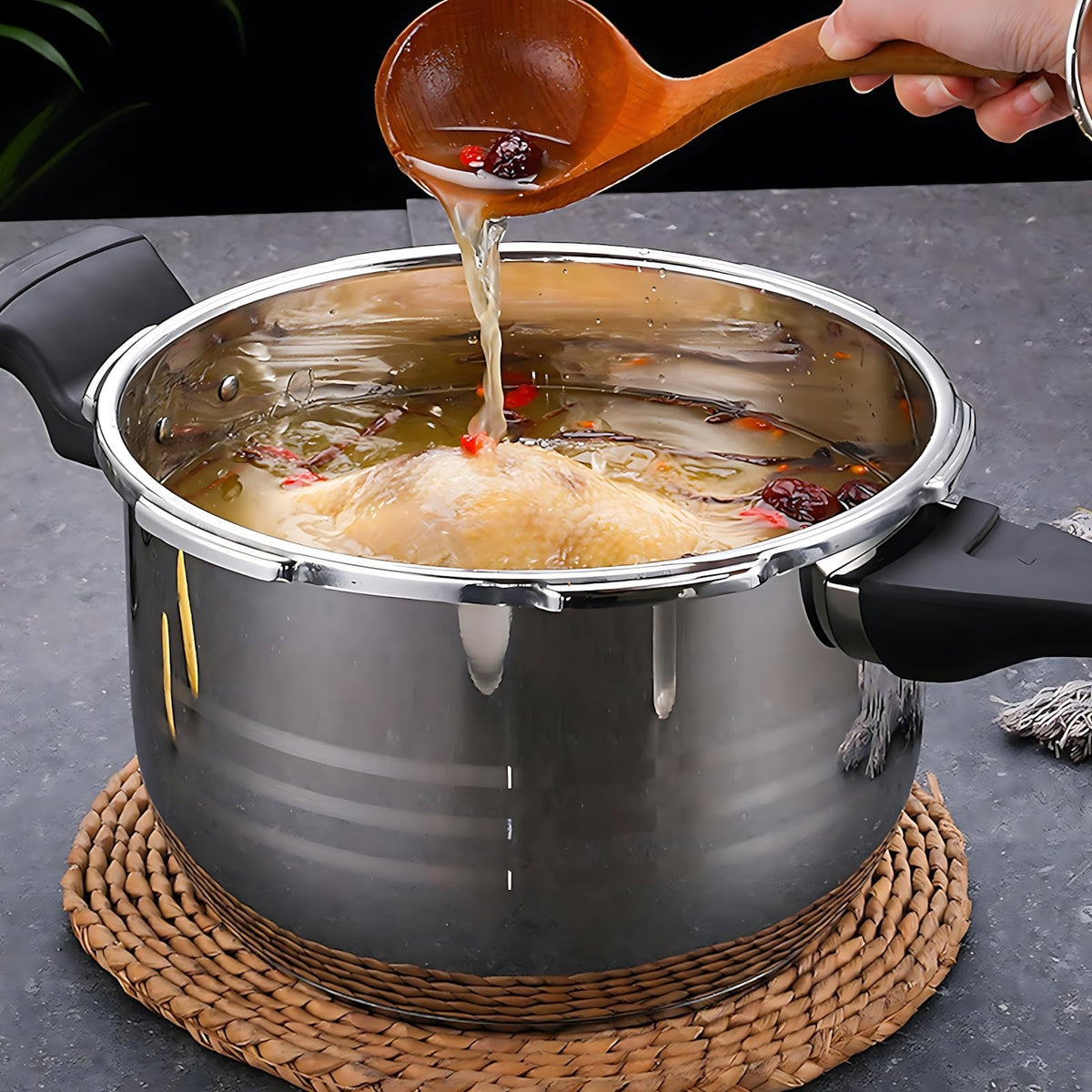 Stainless Steel 80KPA 3L Pressure Cooker T144
