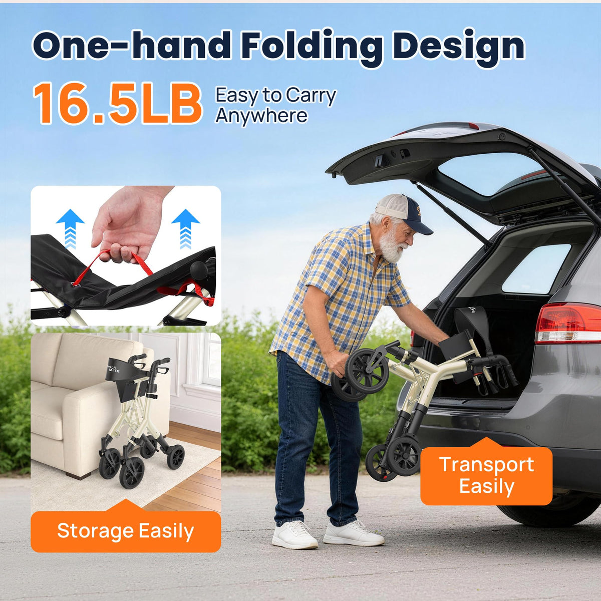 Rollator Walker with Seat V101779