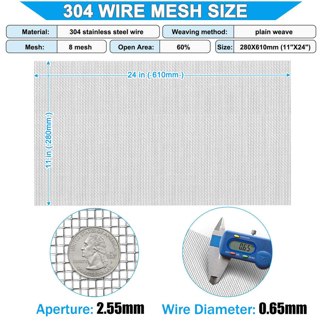 Stainless Steel 8 Mesh Wire Mesh A77597