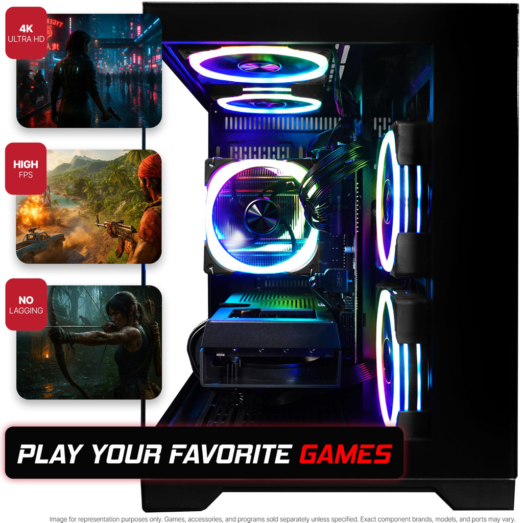 Intel Core i5-12400F GeForce RTX 3050 16GB DDR4 512GB NVMe SSD Gaming PC S417
