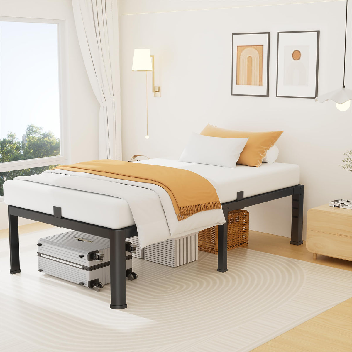 14 Inch Twin Metal Bed Frame O267