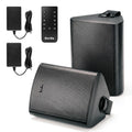 5.25" 300W Bluetooth Outdoor Speakers IPX5 Waterproof Black 2-Pack H599