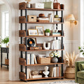 6-Tier Tall Open Bookshelf with Metal Frame L172039
