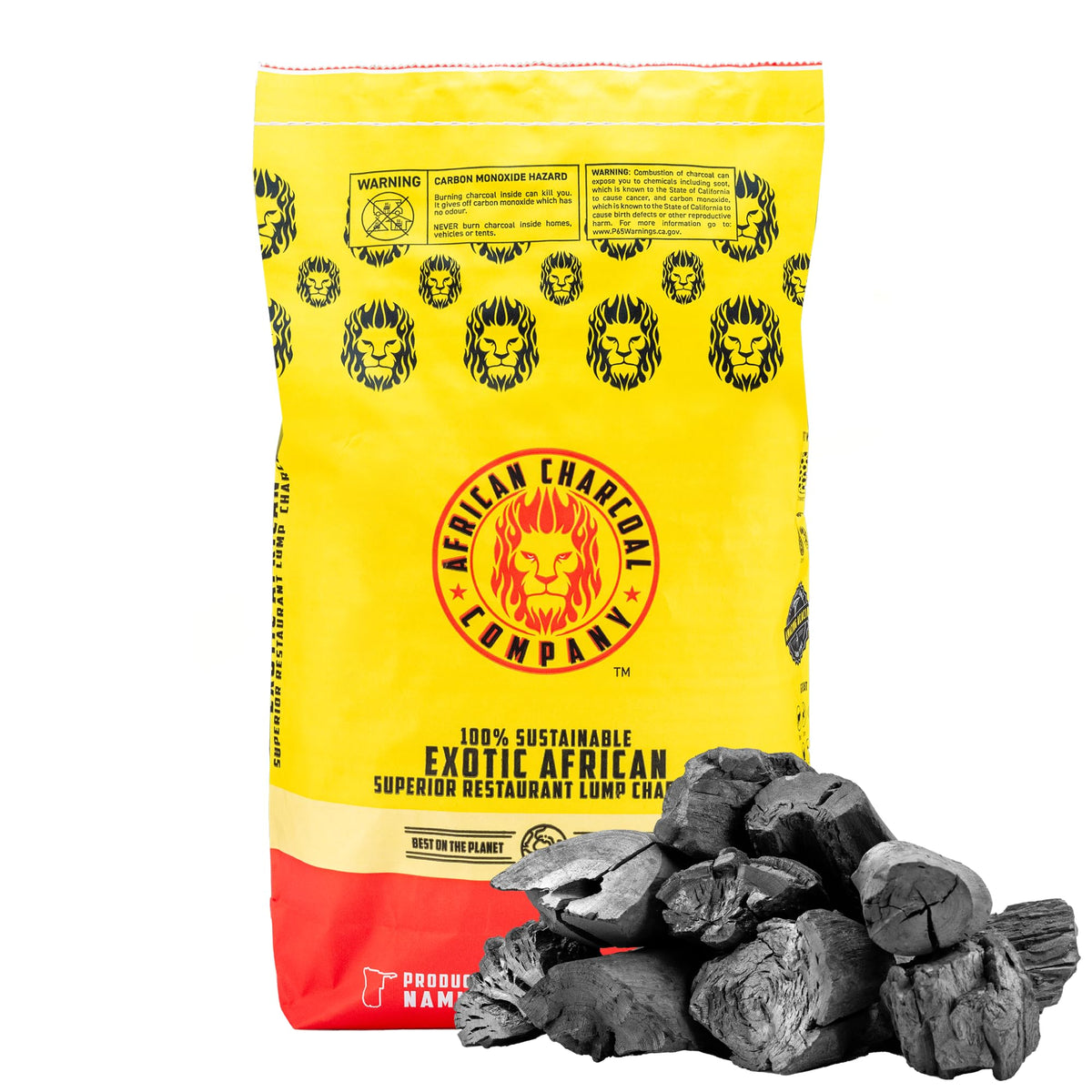 17.8 lb Natural Hardwood Lump Charcoal W3472