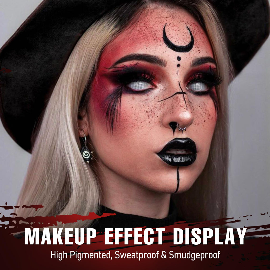 Black Red Grey Eyeshadow Palette U9634