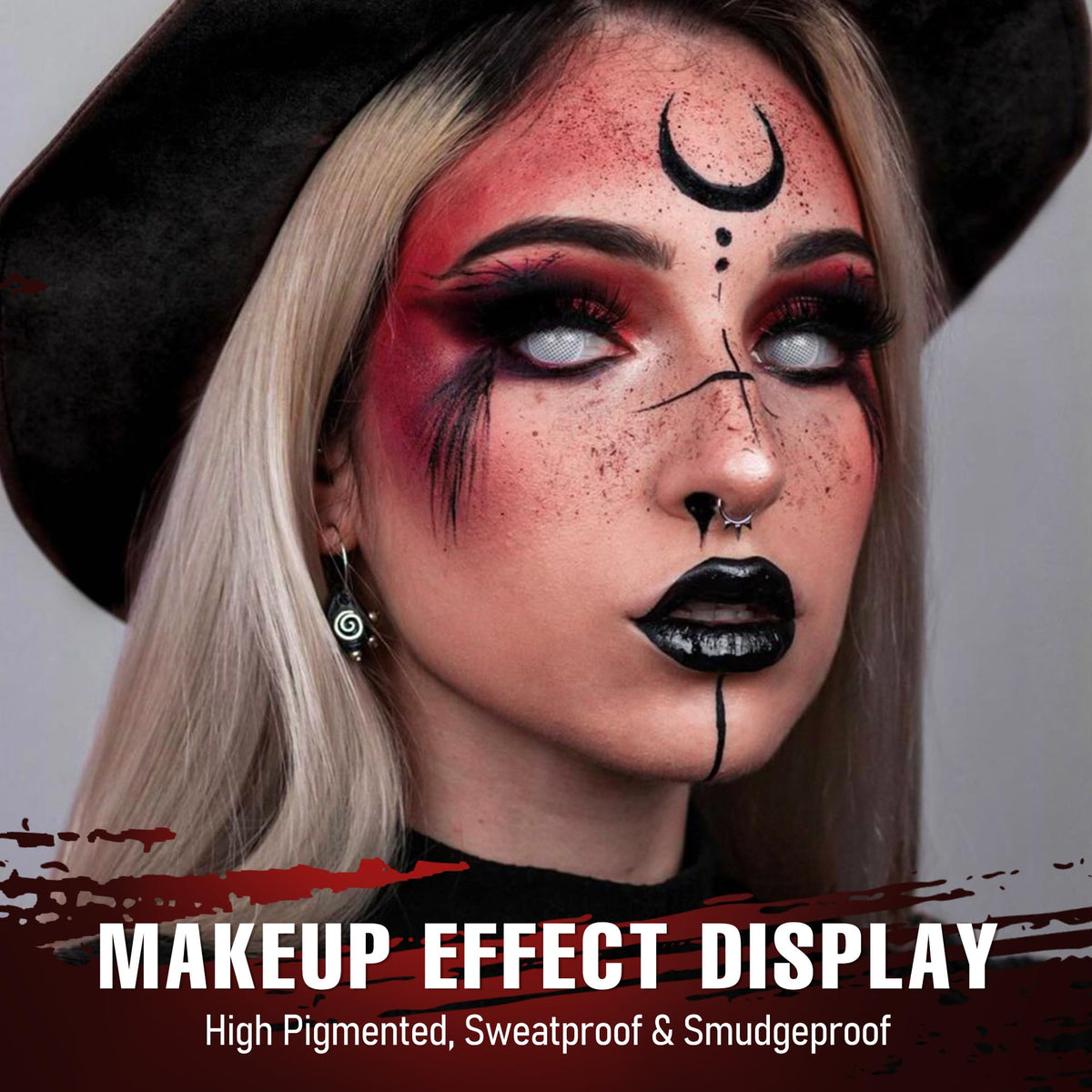 Black Red Grey Eyeshadow Palette U9634