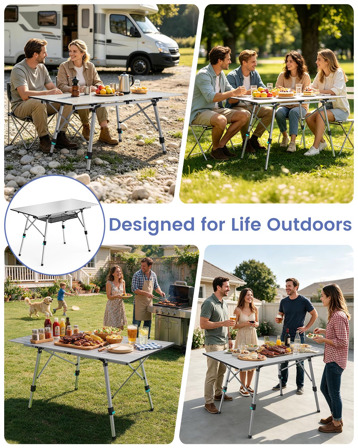 Aluminum Folding Camping Table O50943