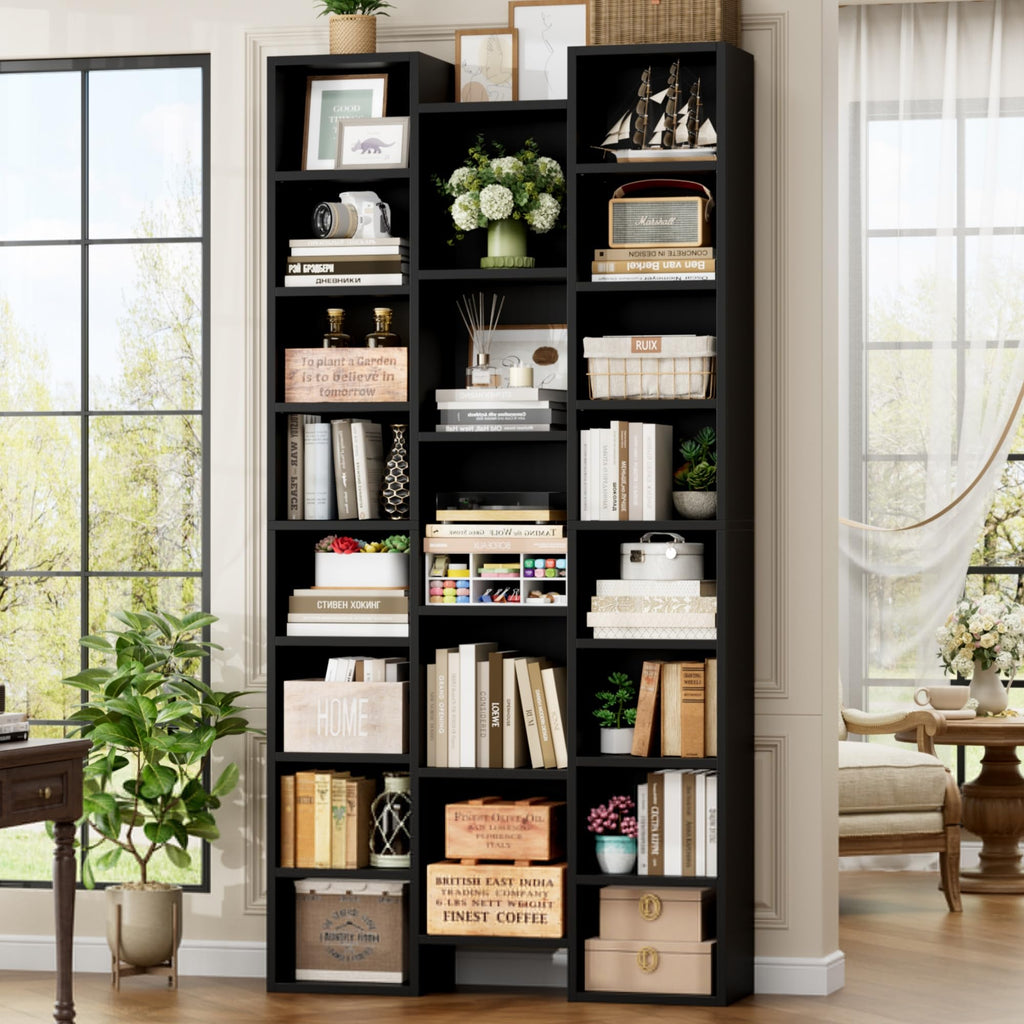 71'' H Black 21 Cube Bookshelf X29744