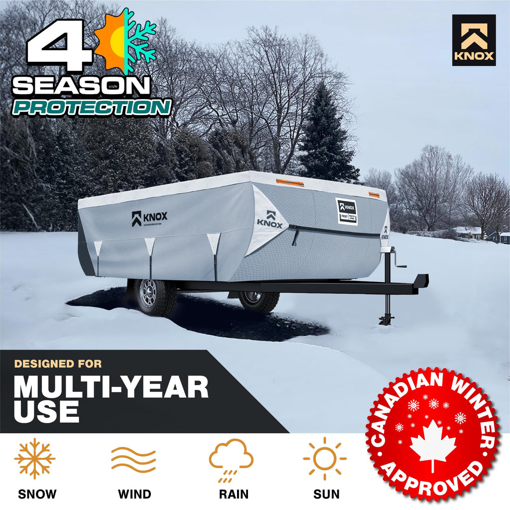 Anti-Tear 7 Layer APEX Fabric Folding Camper Cover 14-16 ft X2969