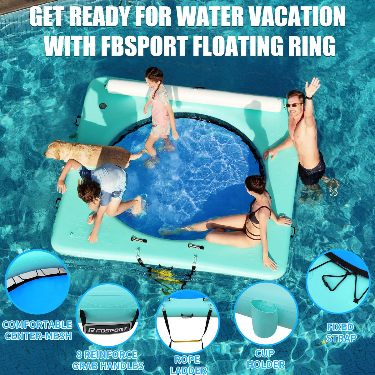 Inflatable Water Hammock 8 FT F2274