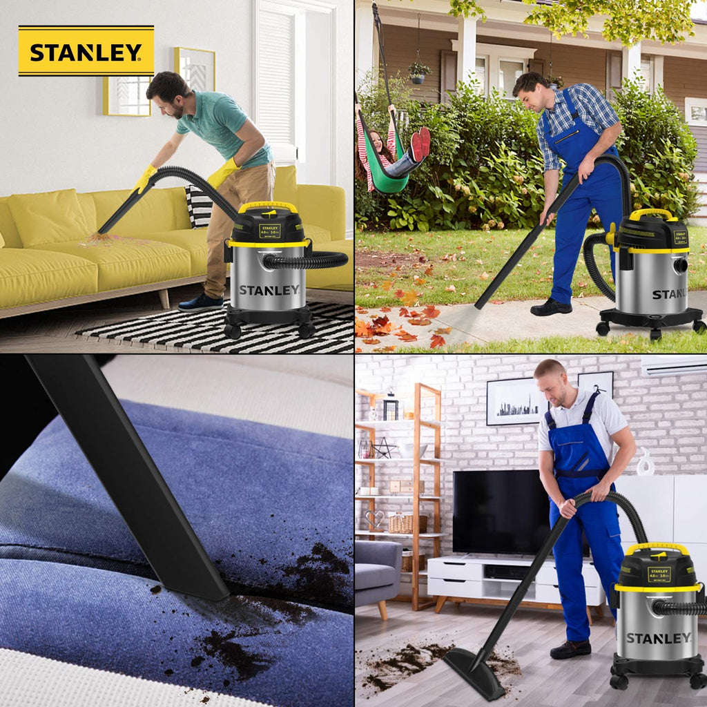 3 Gallon Stainless Steel Wet Dry Shop Vacuum Q4273
