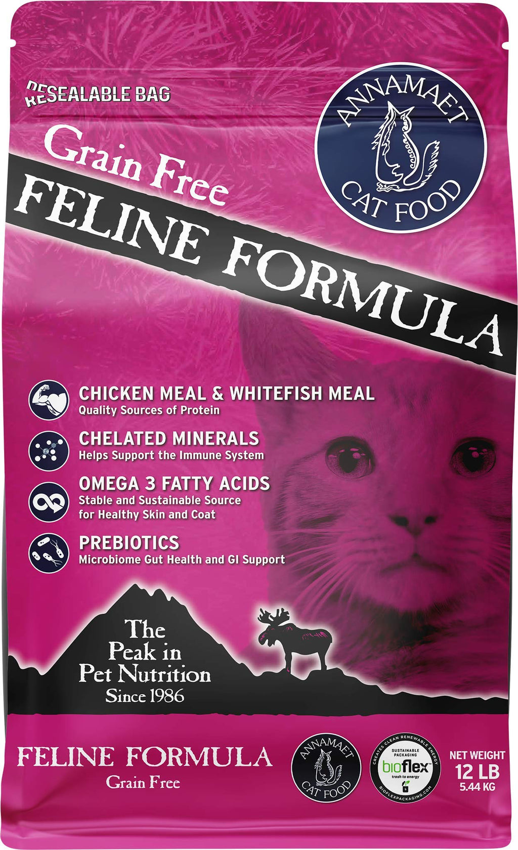 Grain-Free Chicken & Fish Dry Cat Food 12-lb Bag M3658