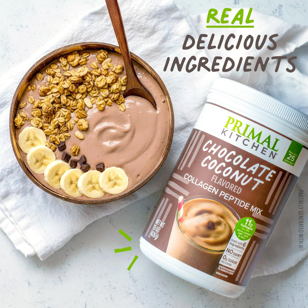 Chocolate Coconut Collagen Peptides Drink Mix 20 Ounces E27340